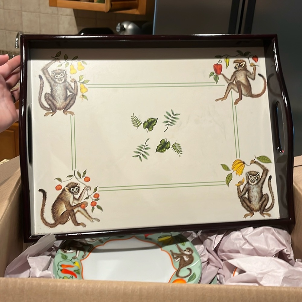Lynn chase monkey business tray